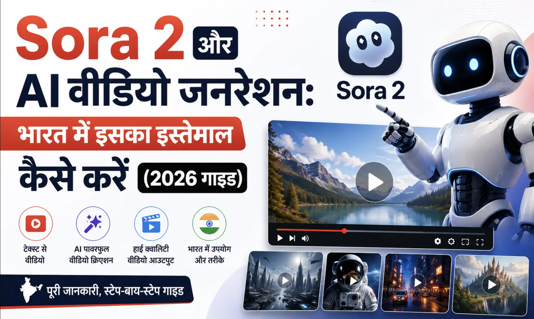 Sora 2 और AI वीडियो जनरेशन: भारत में इसका इस्तेमाल कैसे करें (2026 गाइड)